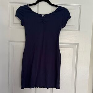 Navy Blue Short Sleeve Dress Girls size 10/12